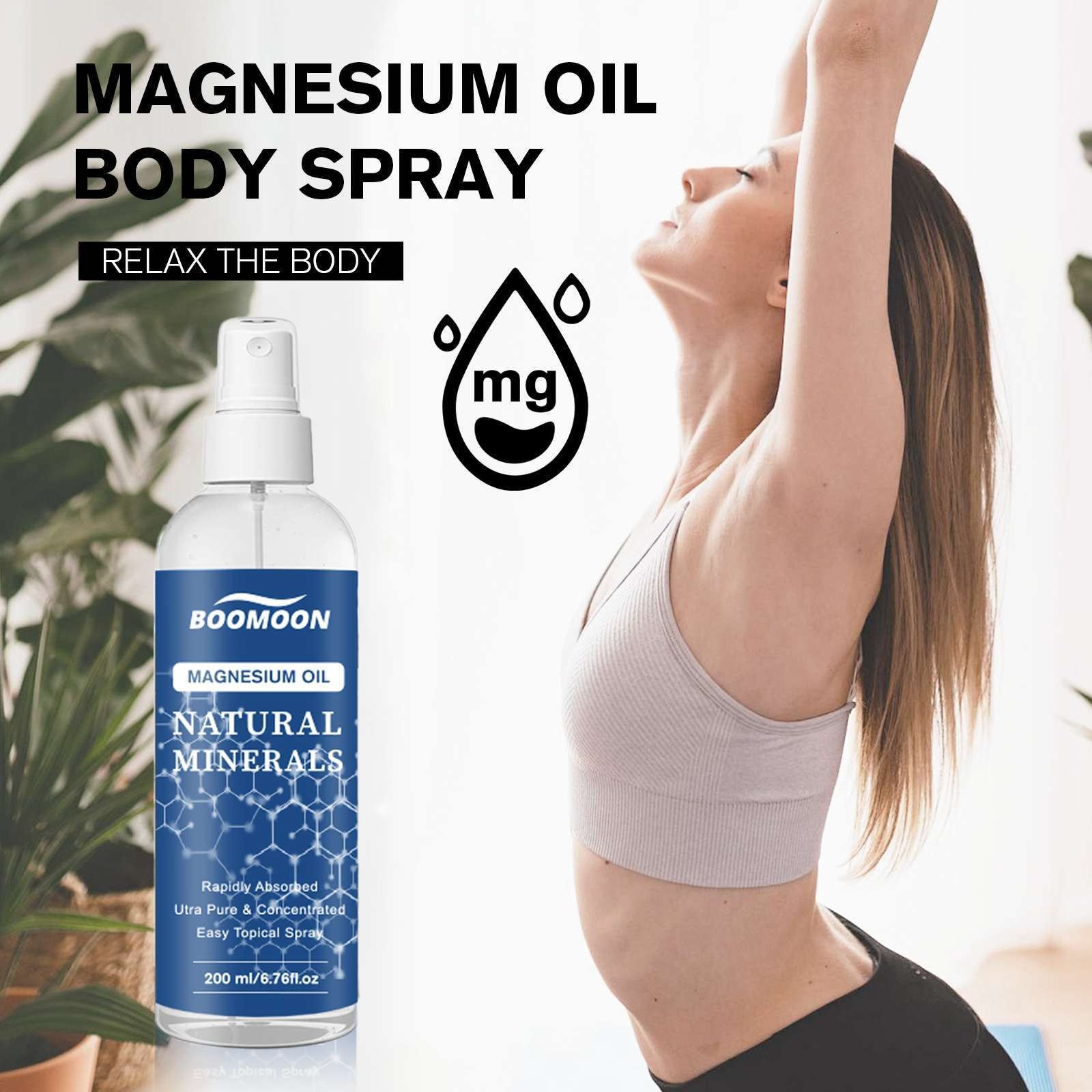 Bath Salts Magnesium - 오일 스프레이 병 신제품 마그네슘, 국소