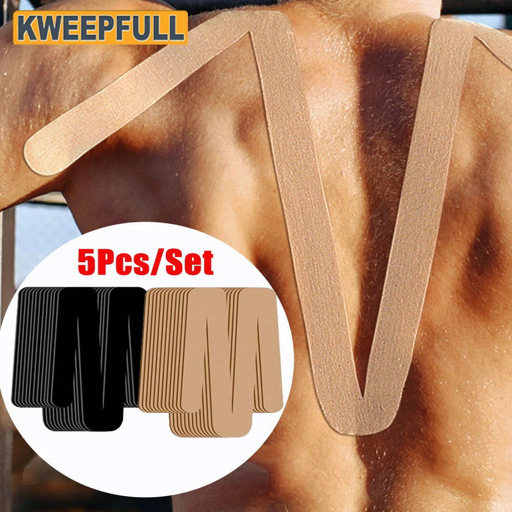 Sports Taping Precut - 어깨 목용 5PC 프리컷 키네시올로지 테이프,