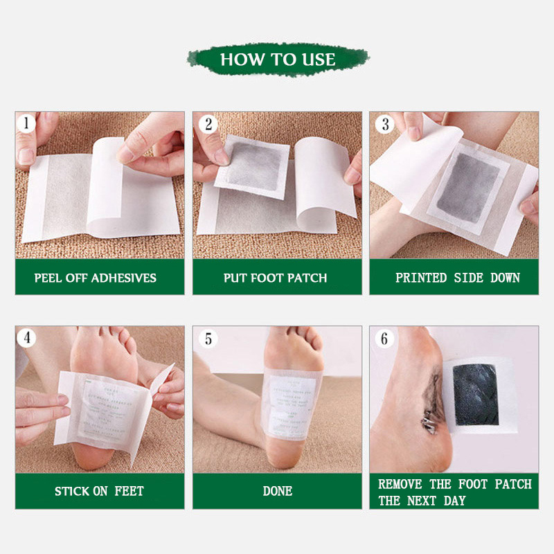10pc 디톡스 풋 패치 부종 방지 생강 발 패치 천연 - Detox Foot Patch 리뷰 및 가격