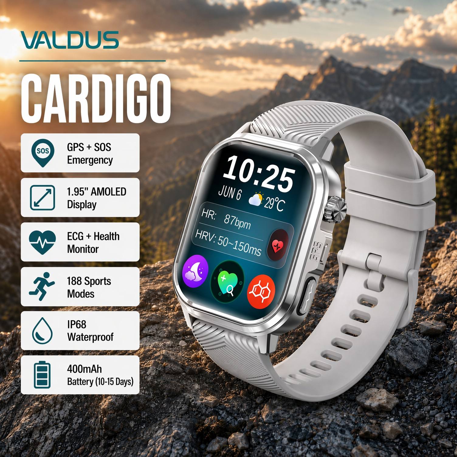 VALDUS CARDIGO 남녀공용 ECG 건강 스마트 - Health & Wellness Unlimited 리뷰 및 가격