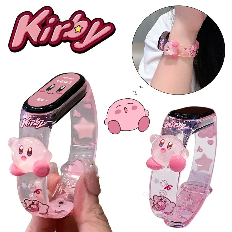 커비 귀여운 스트랩 샤오미 미밴드 5 6 7 8 9 1 - Health Wellness Bracelet 리뷰 및 가격